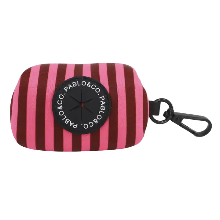 Dog Poop Bag Holder - Blushing Stripes