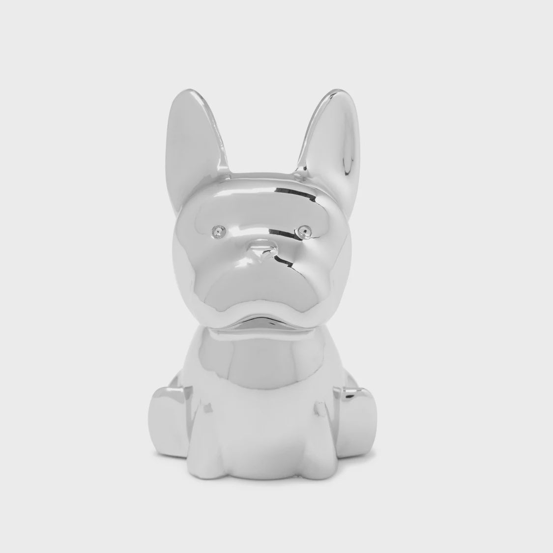 Zoola Ring Holder Chrome - French Bulldog