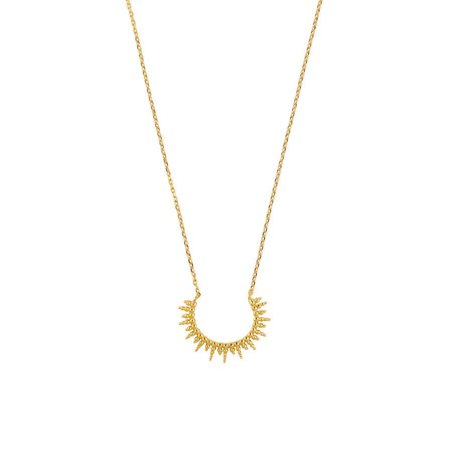 Gold Sun Ray Necklace