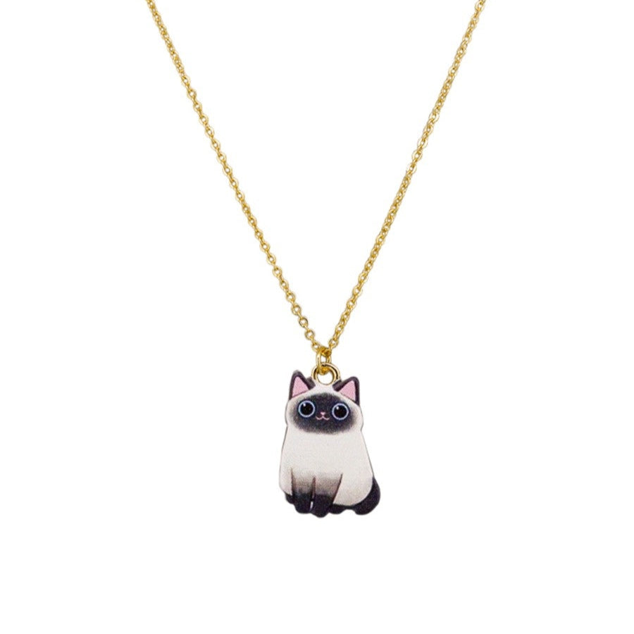 Wanda Cat Necklace - Gold