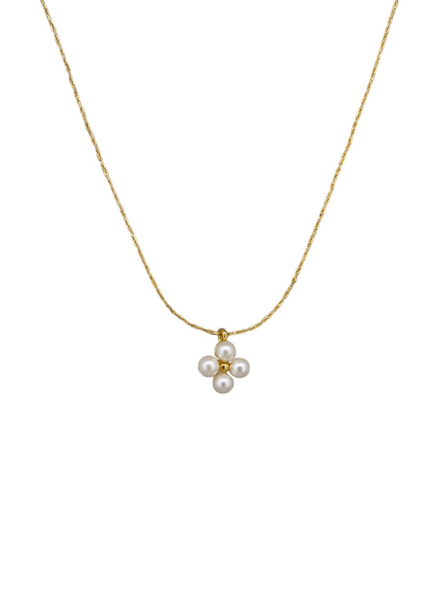 Evie Pearl Necklace - Gold