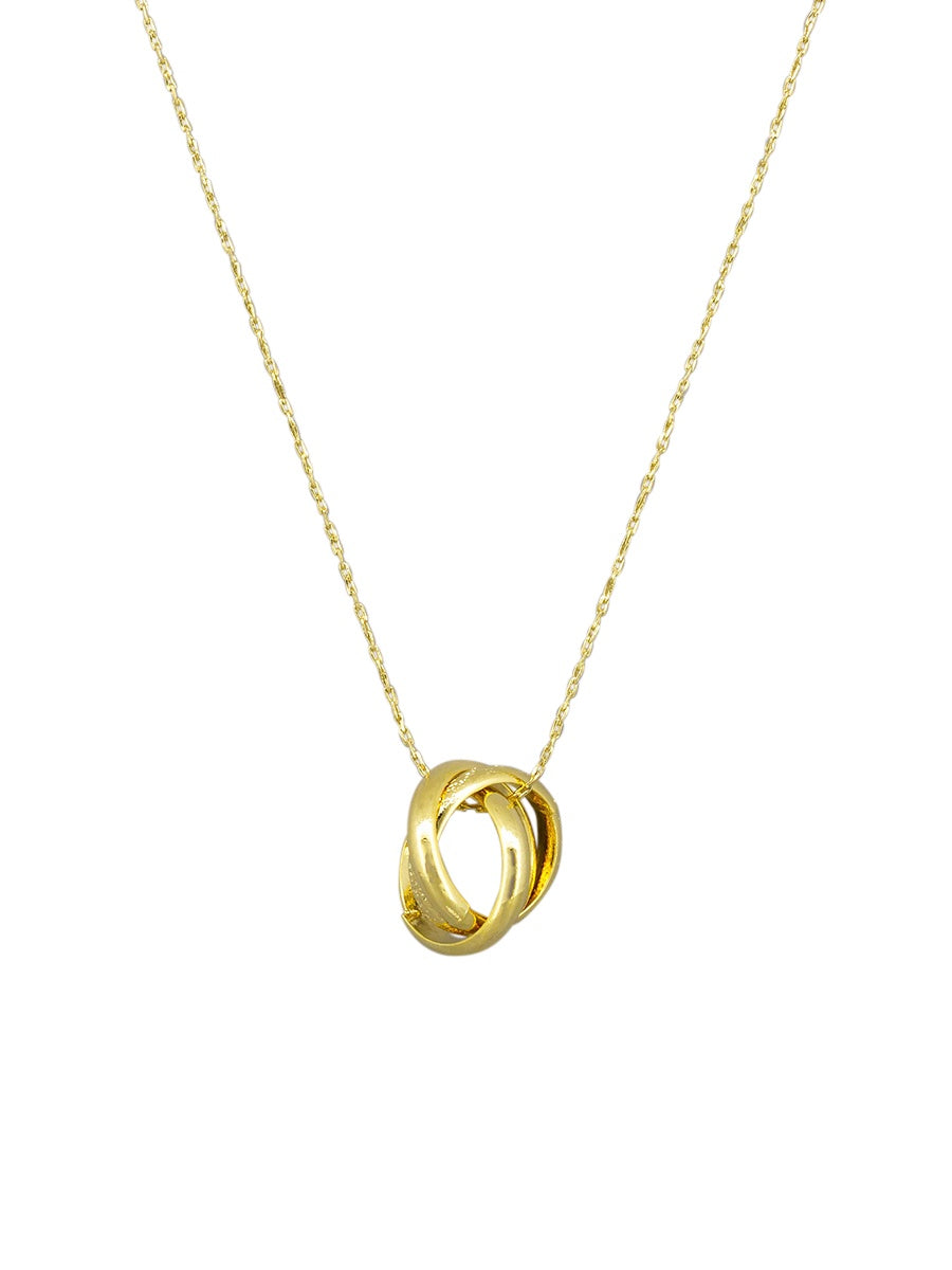 Triple Ring Necklace - Gold