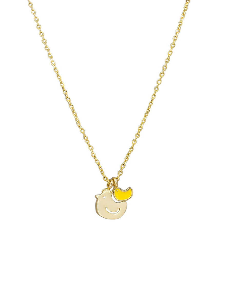 Chickadee Necklace - Gold
