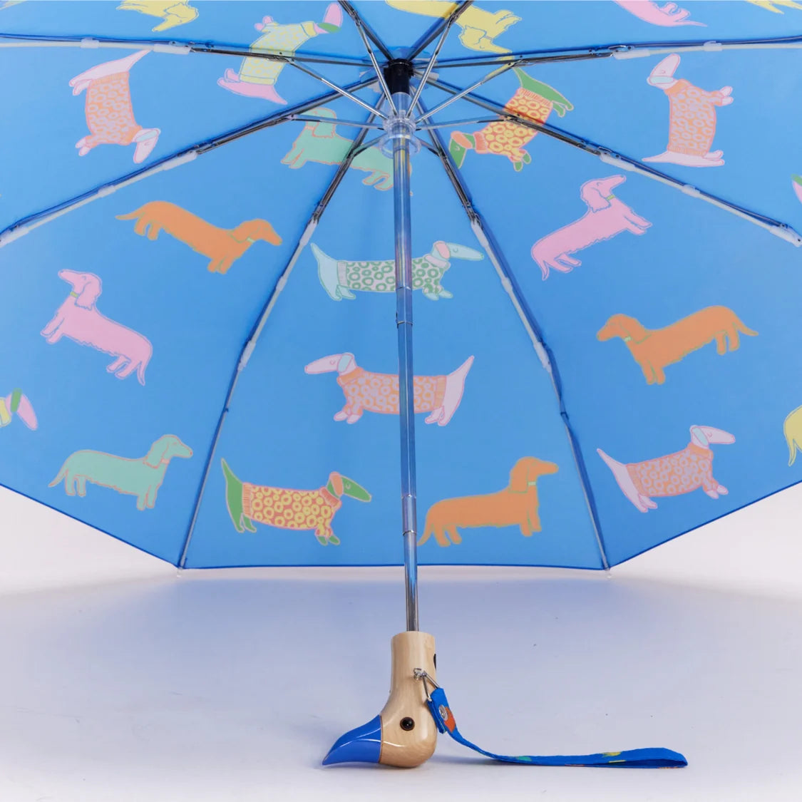 Duckhead Compact Umbrella - Dogs In Blue