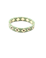 Triangle Tile Bracelet - Mint