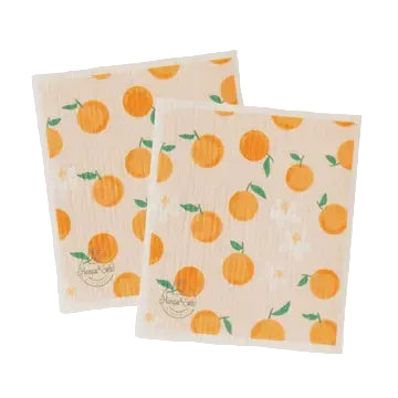 Harps & Seb Swedish Dishcloths (2) - Orange Slice