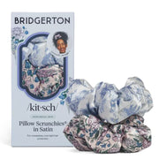 Bridgerton Kitsch Satin Pillow Scrunchies - Toile in Bloom