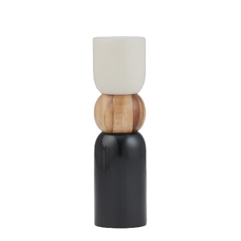 Wood Salt & Pepper Grinder - Pisces, Black