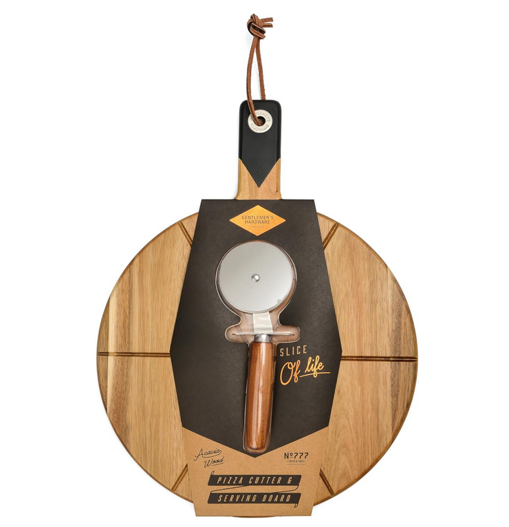 Pizza Cutter & Serving Board
