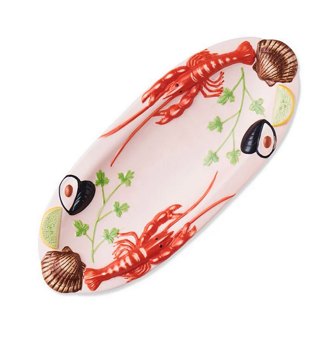 Oval Platter Large - Lobster Bisque