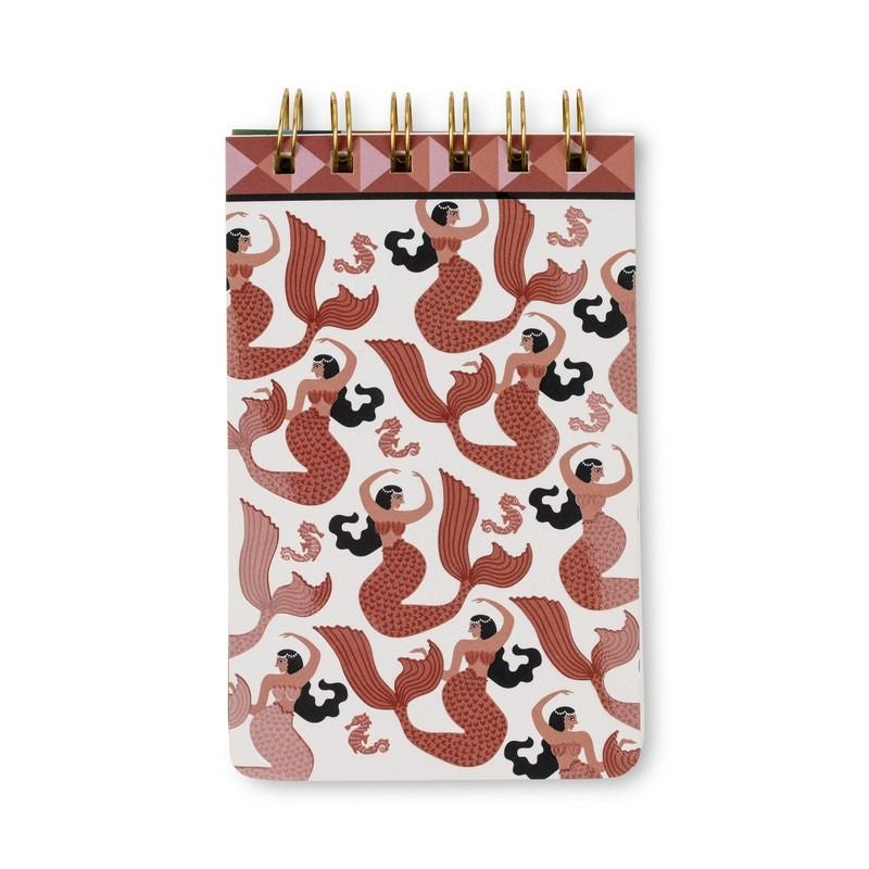 A Dopo Twin Wire Notepad - Mermaid & Moon