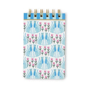 A Dopo Twin Wire Notepad - Blue Cheetahs