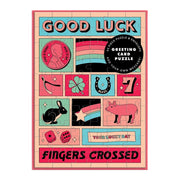 Good Luck Puzzle Greeting Card