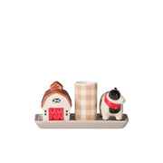 Homestead Salt & Pepper Shaker with Toothpick Holder
