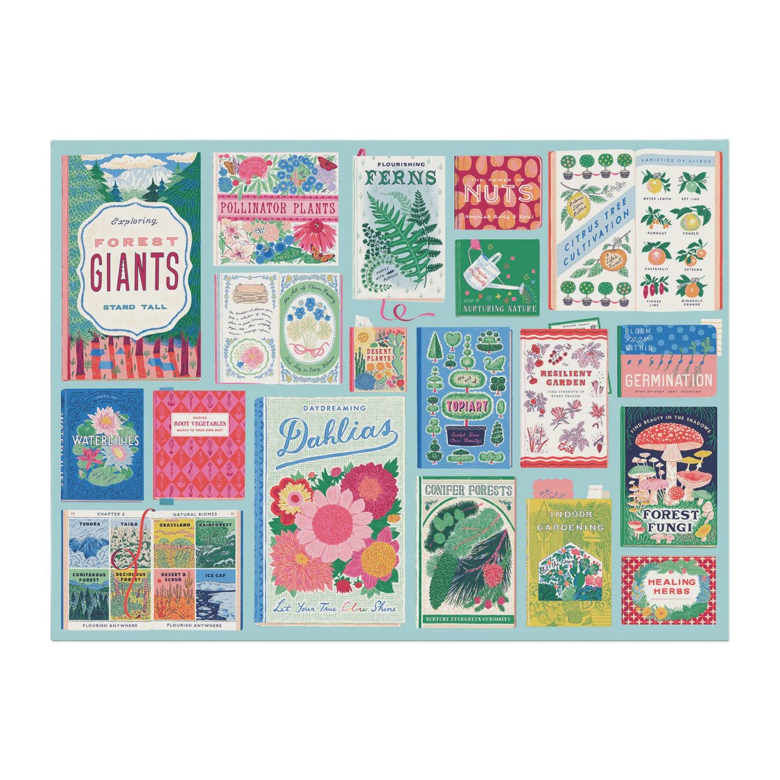 1000pc Puzzle - Ever Upward Botanist Bookshelf