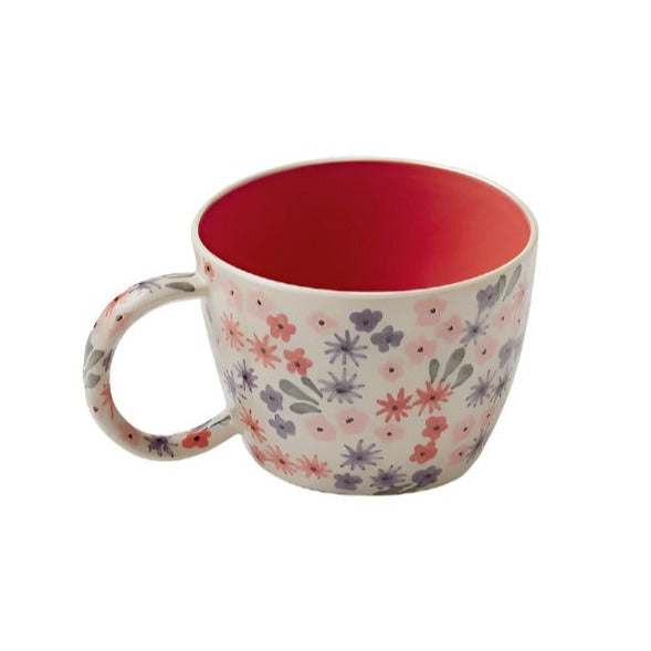 Ditsy Mug - Raspberry