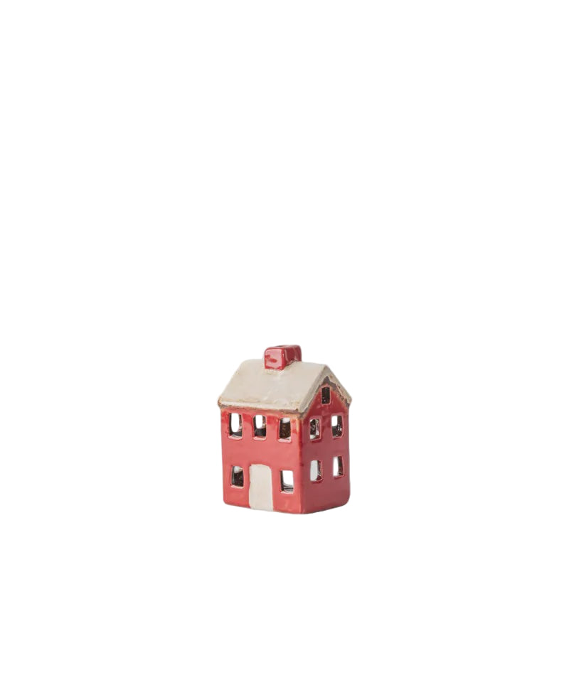Alsace Petite Tea Light Chalet Red Cream