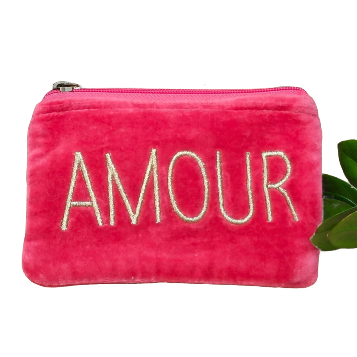 Velvet  Pouch - Watermelon Amour