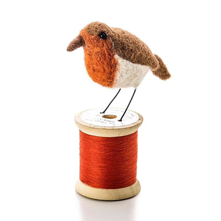 Felt Bird On A Bobbin