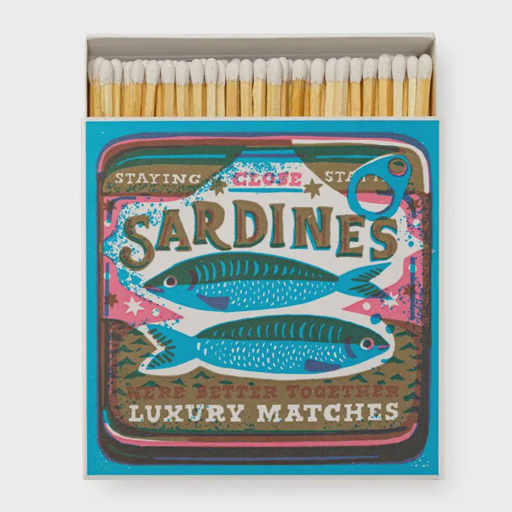 Square Matchboxes - Sardine