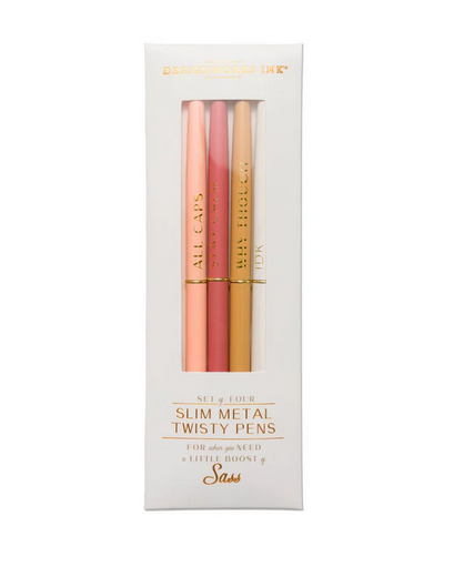 Twisty Slim Metal Pen Set