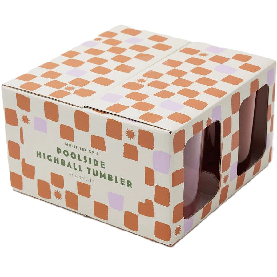 Poolside Highball Tumblers Set of 4 - 450ml