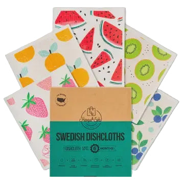 Harps & Seb Swedish Dishcloths (5) - Slice of Summer