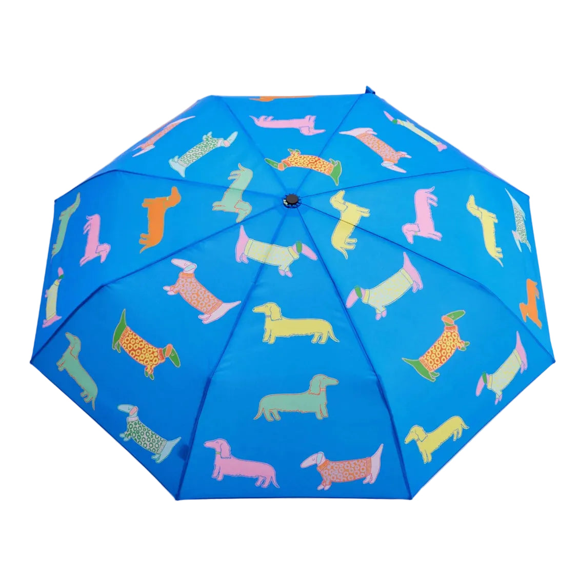 Duckhead Compact Umbrella - Dogs In Blue