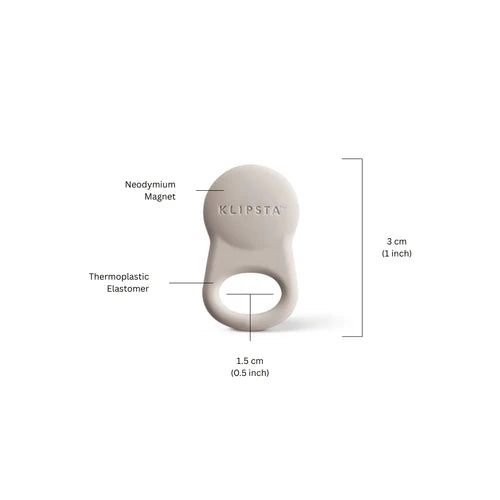 Spex Magnetic Glasses Clips 2 pk - Stone