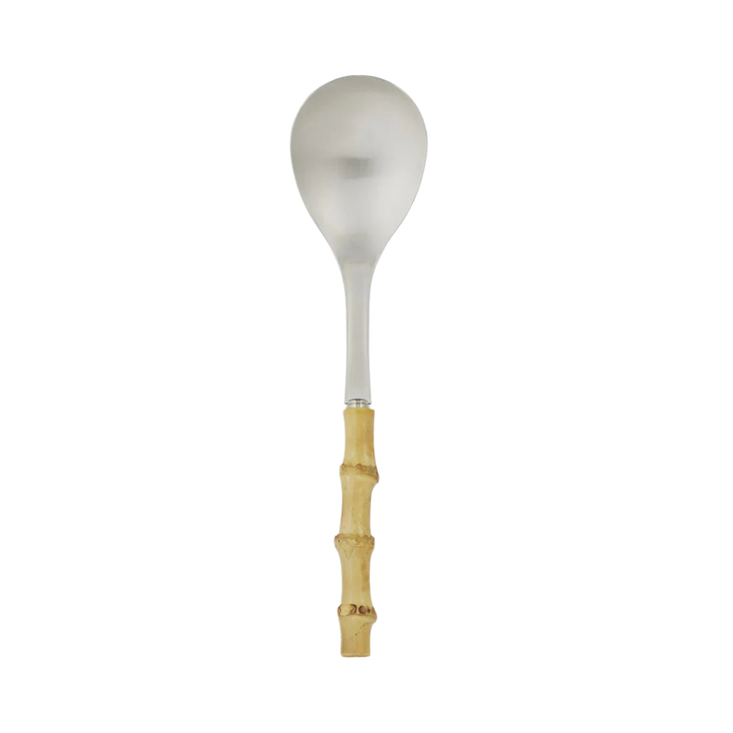Bebe Steel/Bamboo Serving Spoon