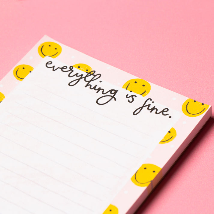 A6 Notepad - Everything Is Fine