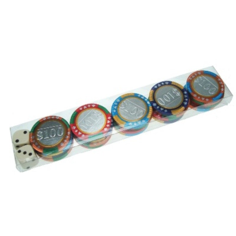 Chocolate Dice & Casino Chips Pack