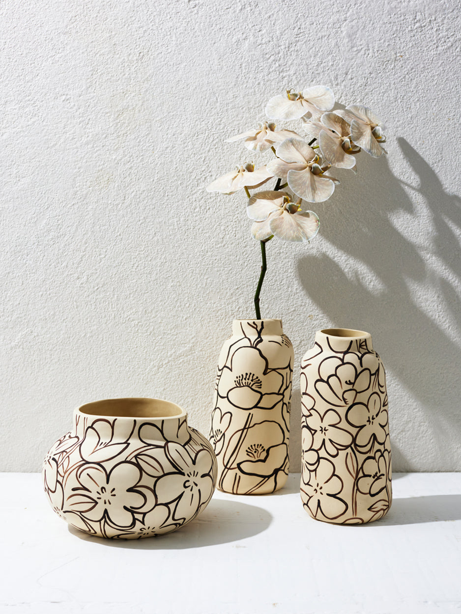 Tender Tall Vase - Poppy