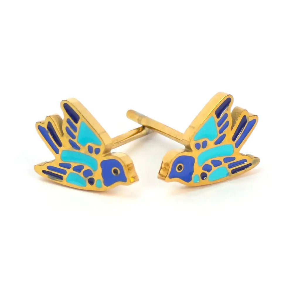 Stud Earrings - Swallow