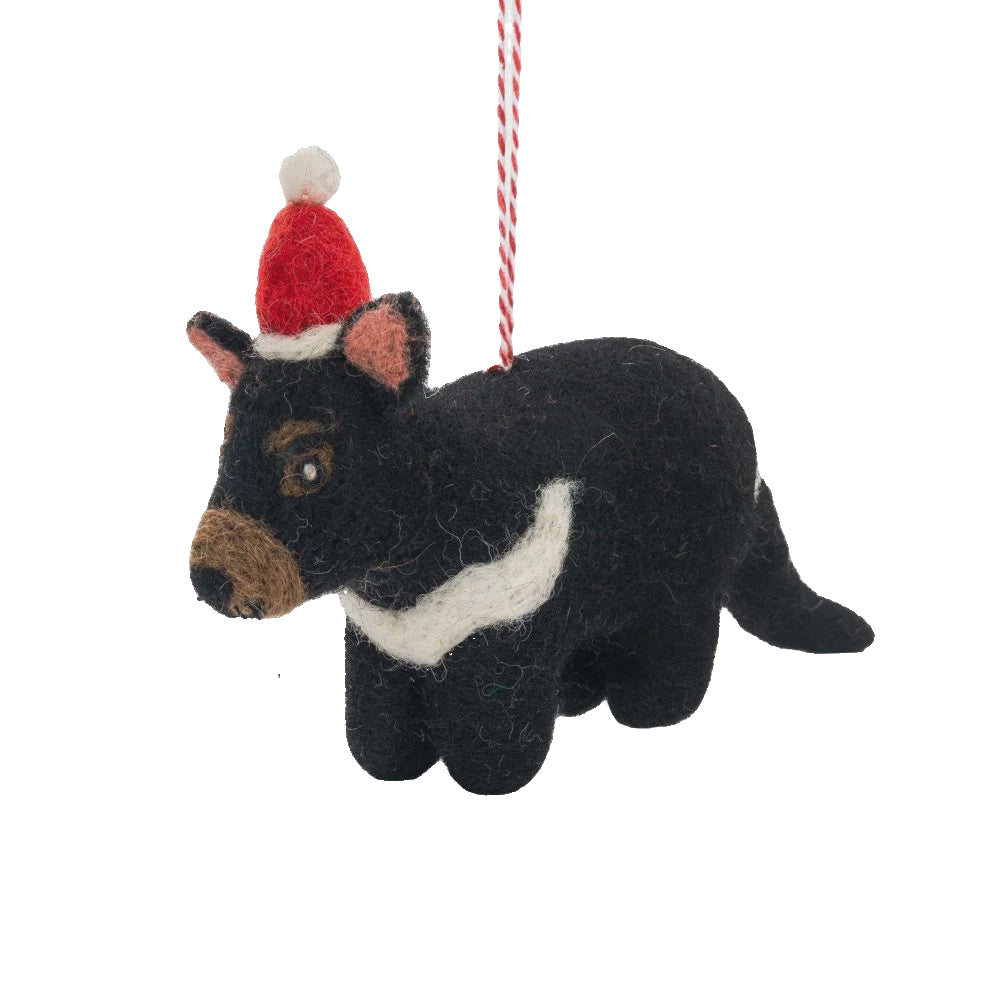 Handcrafted Christmas Decoration - Tassie Devil Dave