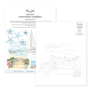 Watercolour Templates - The Coast