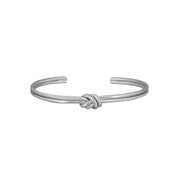 Single Knot Bangle - Silver