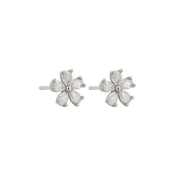 Fleur Stud Earrings - Silver