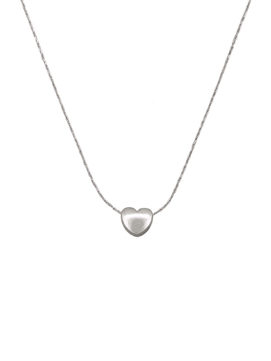 Sweet Heart Necklace - Silver