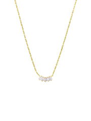 Petite Crystal Necklace - Gold
