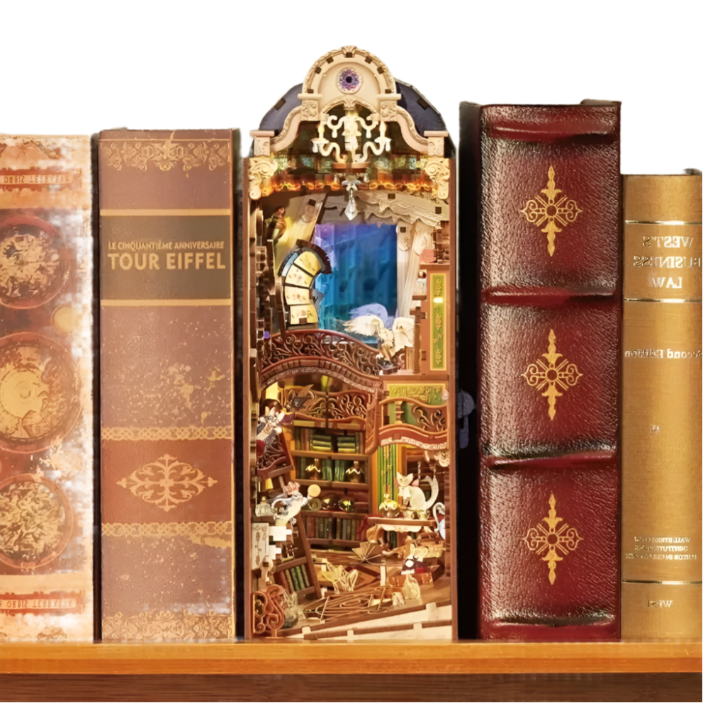 3D Book Nook Puzzle Kit - Magical Library