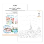 Watercolour Templates - Travel