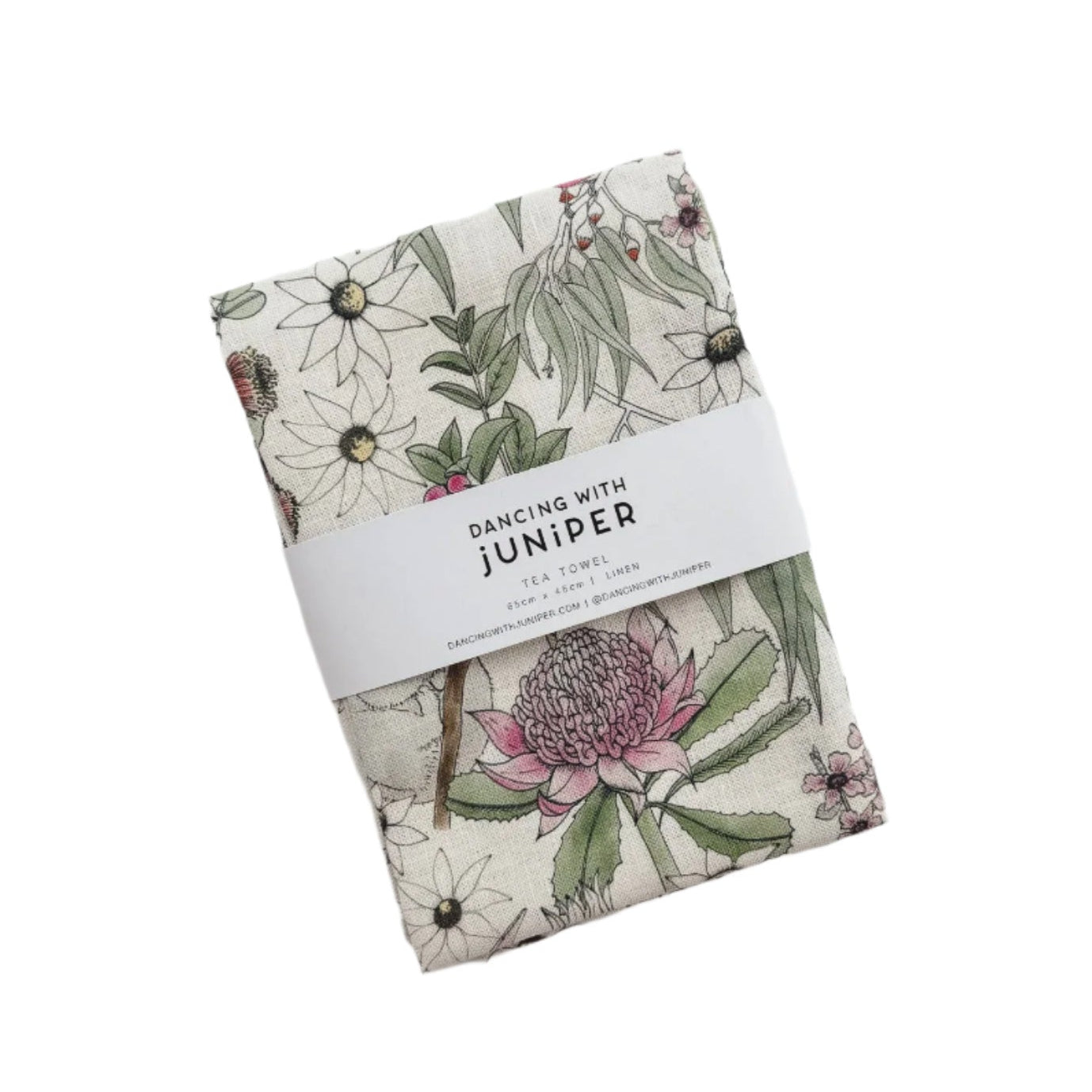 Dancing with Juniper Tea Towel - Treasures From The Bush