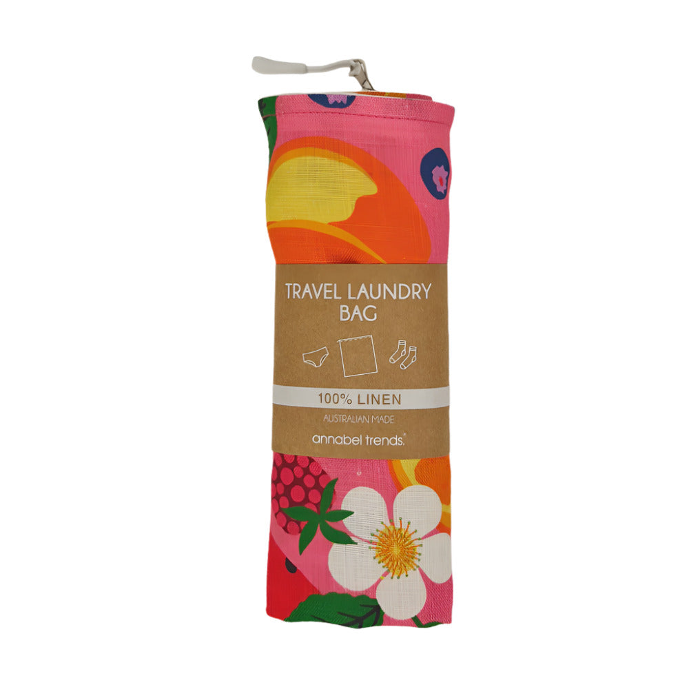 Linen Laundry Bag - Tropicana