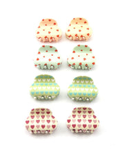 Hair Clips Medium - Hearts Set of 2