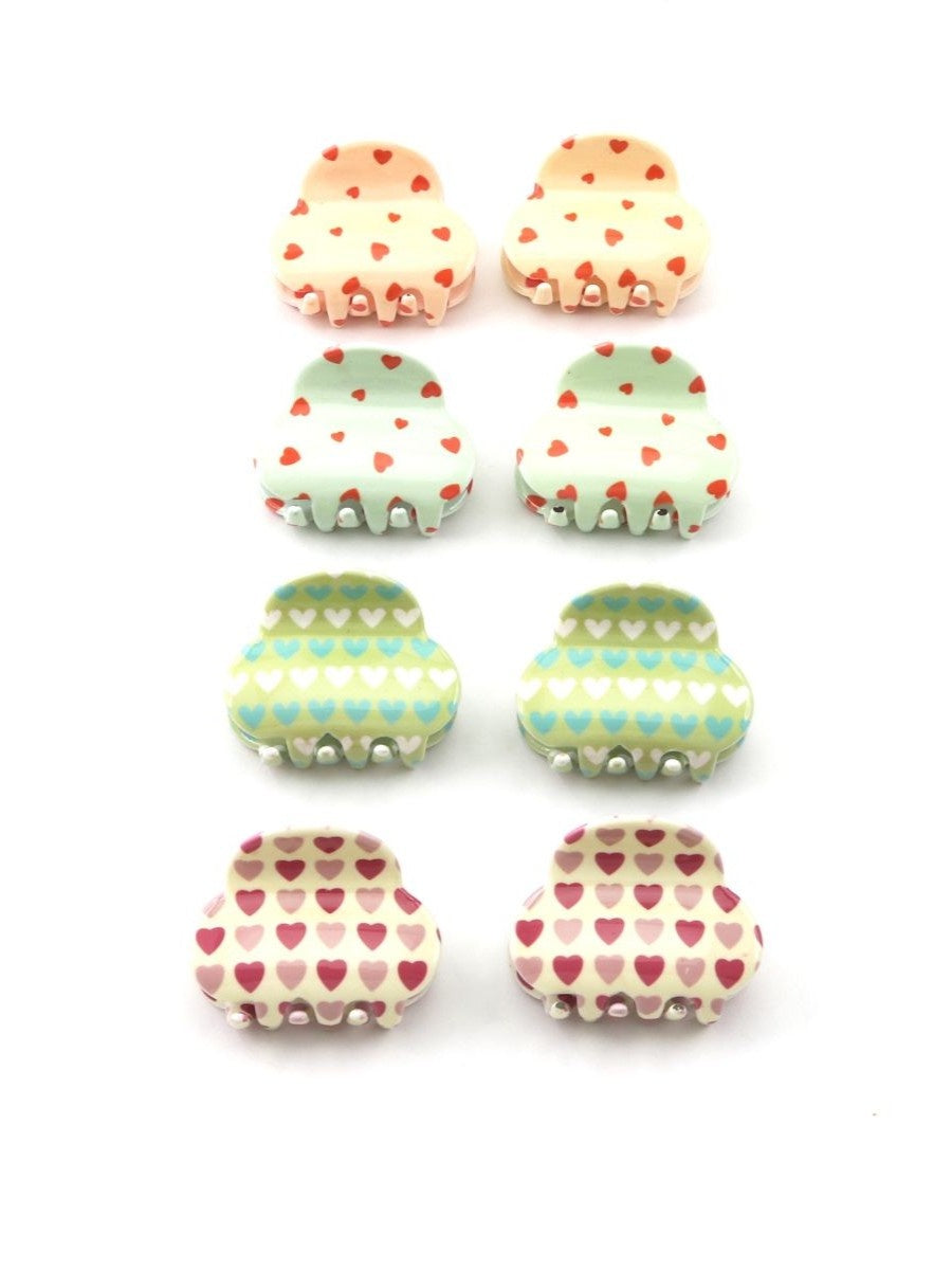 Hair Clips Medium - Hearts Set of 2