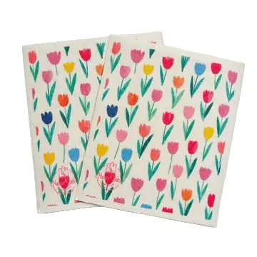 Harps & Seb Swedish Dishcloths (2) - Tulip Parade