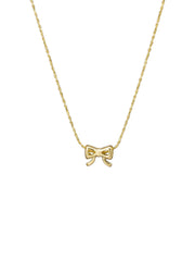 Sailor Bow Necklace - Gold