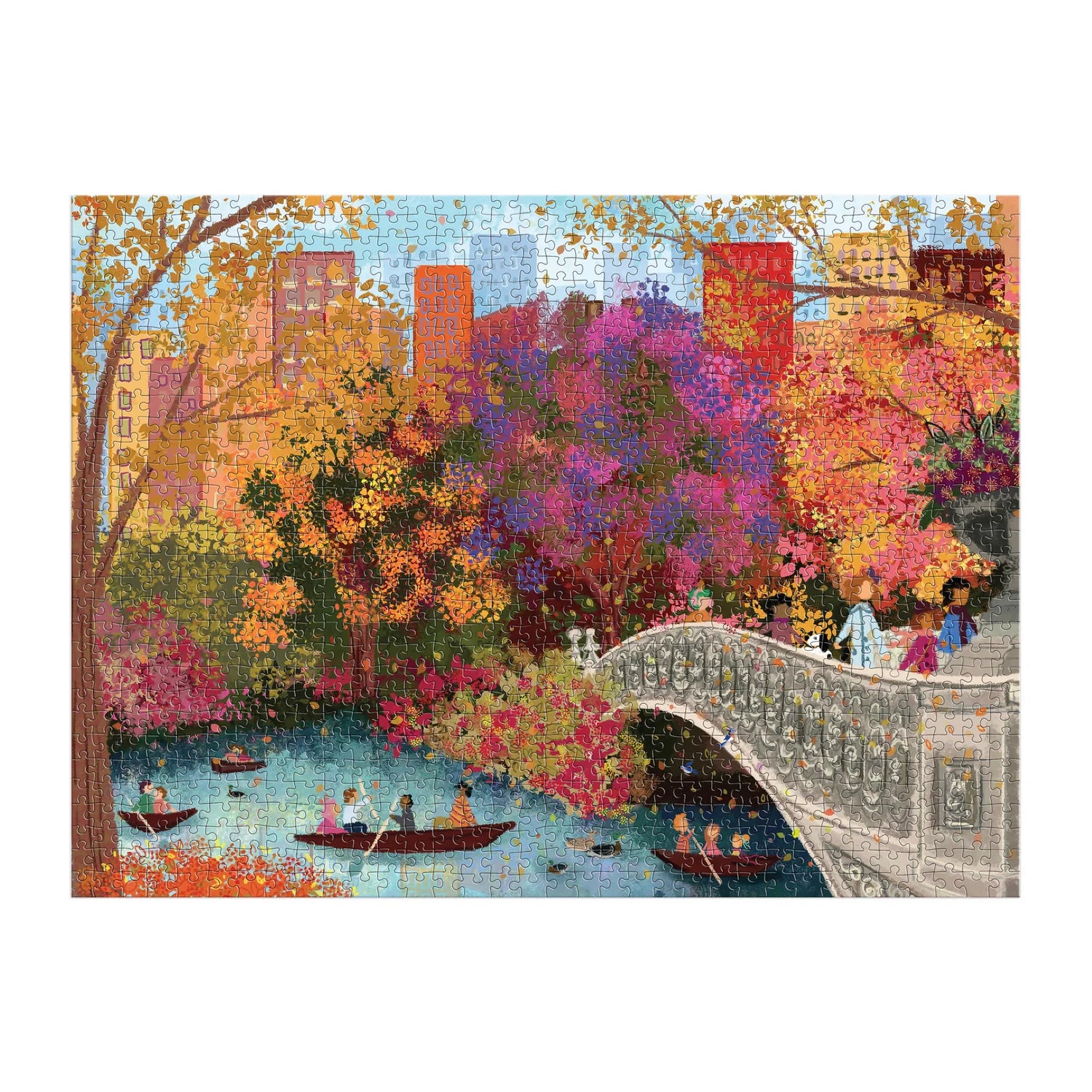 1000 pc Puzzle - Joy Laforme Autumn on Bow Bridge