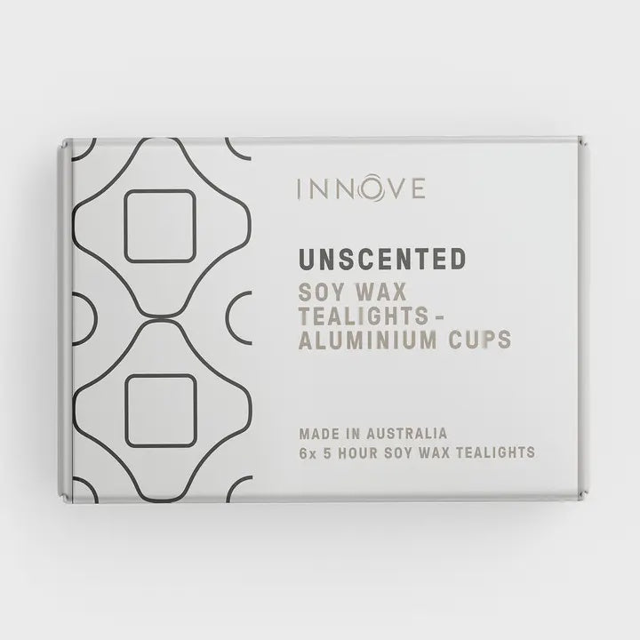 Unscented Soy Tealight Candles - 6 Pack